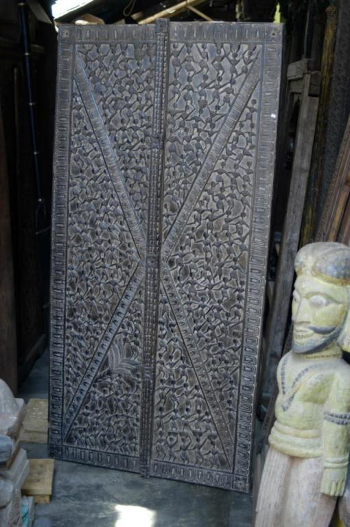 Carved door panels